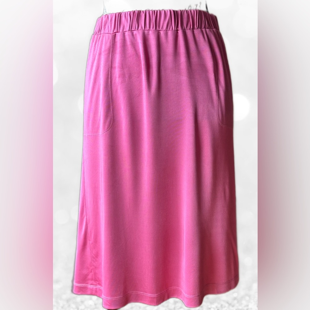 Plein Sud French Designer Vintage Mid-Length Skirt, Stretch Waist (M), Like New